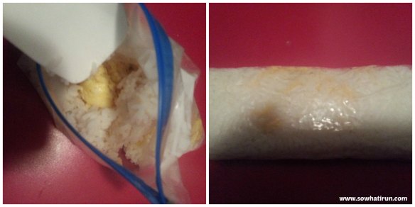 eggs and rice collage